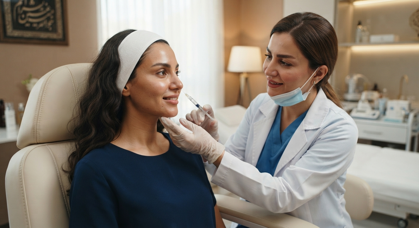 تزریق فیلر خط خنده